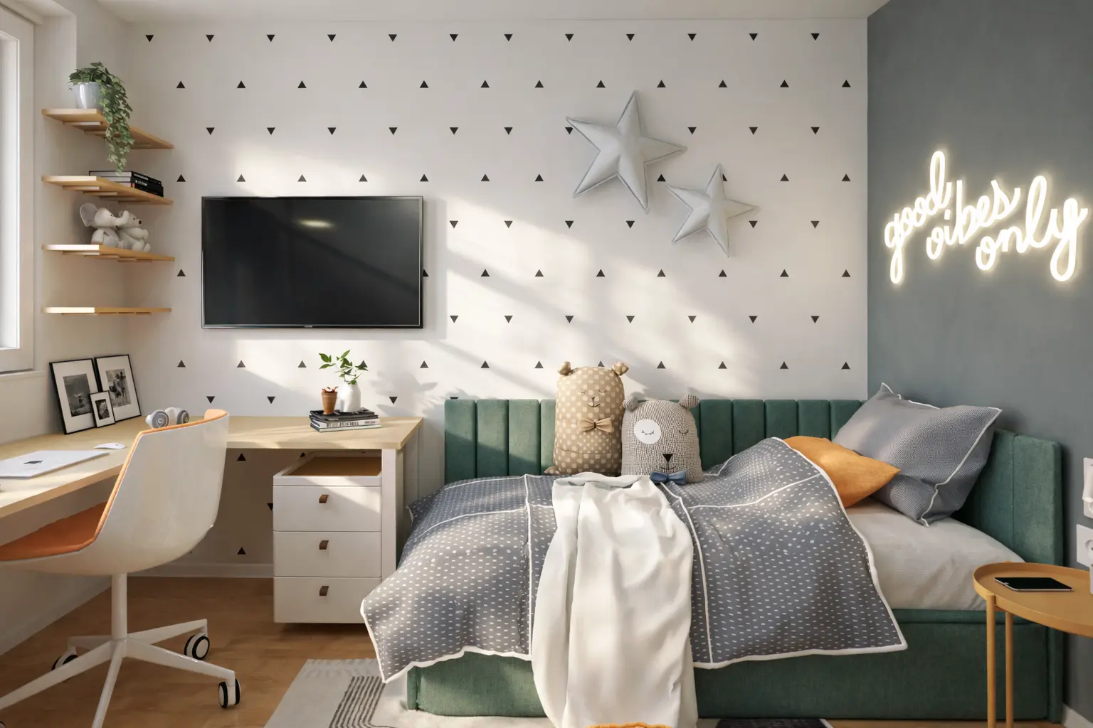 Barnets lilla kreativa rum